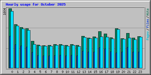 Hourly usage for October 2025