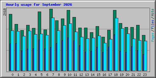 Hourly usage for September 2026